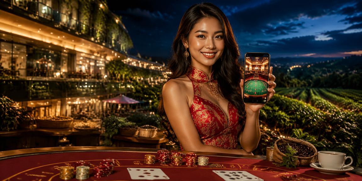 Bãi biển Mũi Né với không khí giải trí casino sôi động dưới ánh hoàng hôn