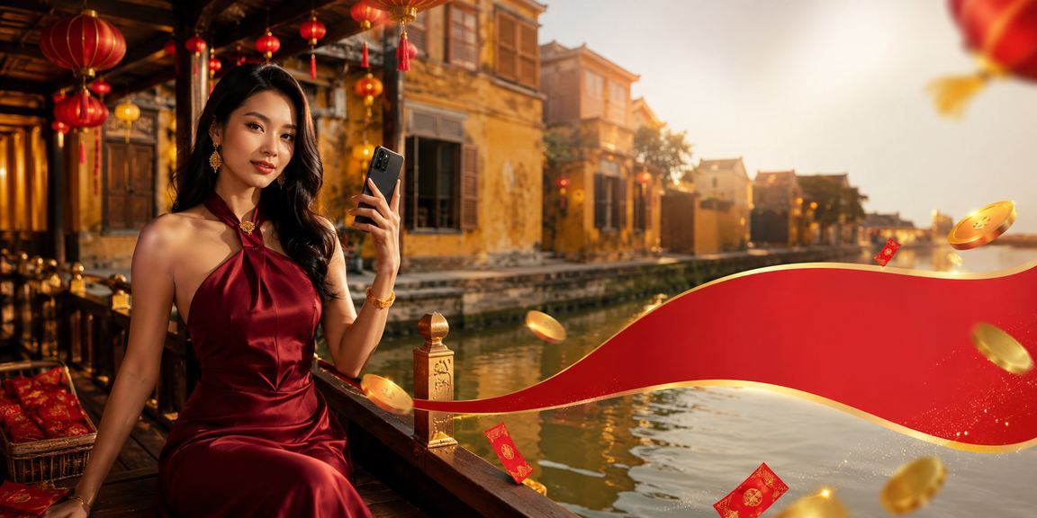 Không khí lễ hội đèn lồng Hội An gắn liền với bonus đỏ và trò chơi may mắn