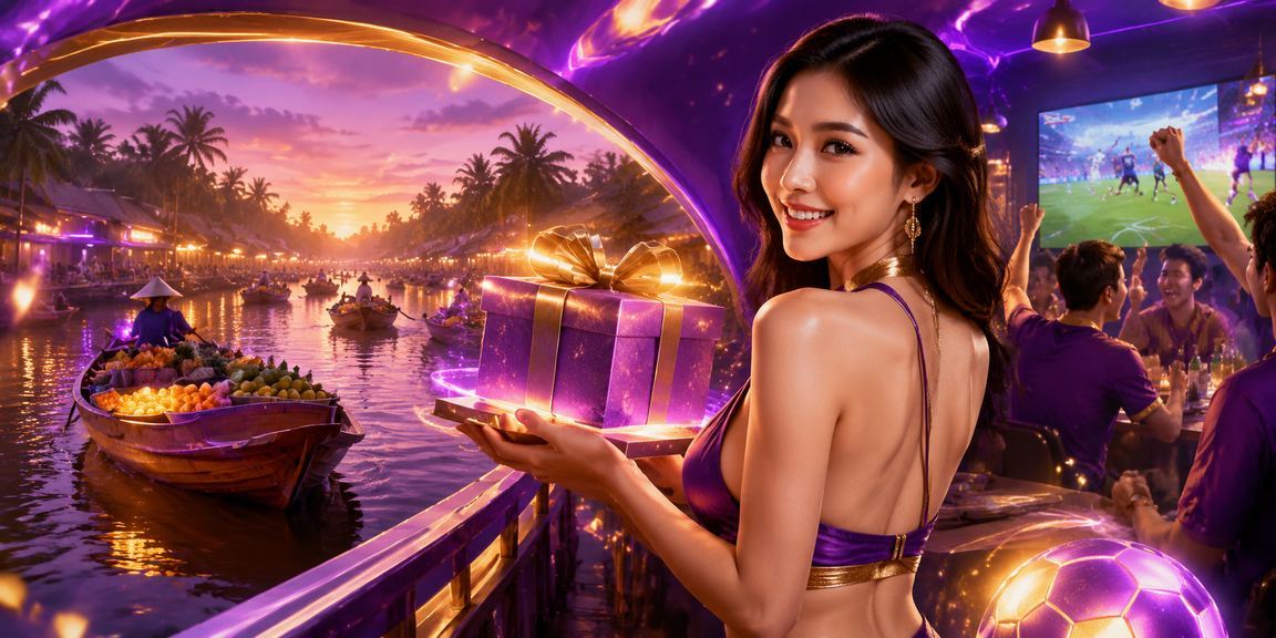Màn hình neon hiển thị thông tin bonus nạp tiền tại vùng Mekong