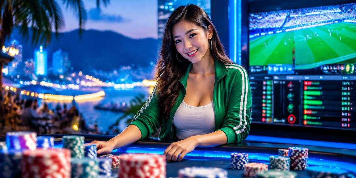 Cảnh chợ đêm Nha Trang sôi động với người dùng trên điện thoại đặt cược trực tuyến