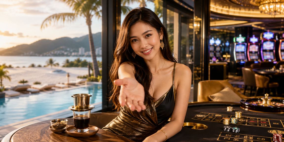 Người dùng thưởng thức cà phê tại Nha Trang trong khi theo dõi kèo cá cược trên điện thoại